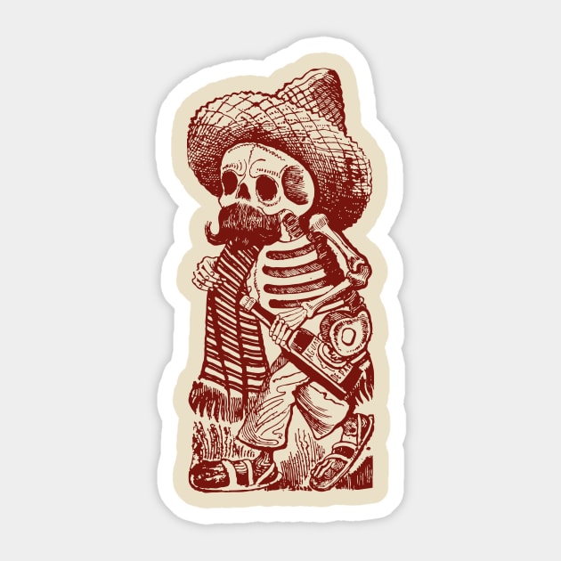 Dia de los Muertos Sticker by Digster